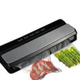 thumbnail image 2 of Sellador al vacío para ahorrar alimentos - Máquina envasadora al vacío con modo seco y húmedo para conservación y almacenamiento de alimentos con 10 bolsas selladas al vacío (negro), 2 of 5