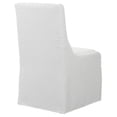 thumbnail image 6 of Uttermost Coley Contemporary Style Wood and Fabric Armless Chair in White, 6 of 7