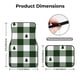 thumbnail image 5 of Balery Green White Lumberjack Plaid Juego de 4 Alfombrillas para Auto, Revestimientos de Caucho Resistente, Diseño Antideslizante, 5 of 7