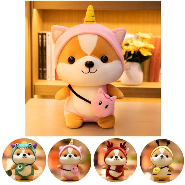 Juguete de peluche de unicornio de ardilla, lindo muñeco de peluche de peluche, adecuado para regalos de Navidad y cumpleaños para niñas y niños de 10 pulgadas (unicornio) WD.WDQZL Hogar
