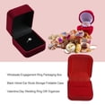 thumbnail image 4 of Billuyoard Caja de presentación de joyería de diseño Simple, Clip de manga de anillo, soporte portátil, estuche reutilizable, accesorios de contenedor Almacenamiento y organización del hogar Rojo Billuyoard HA075265-02, 4 of 6