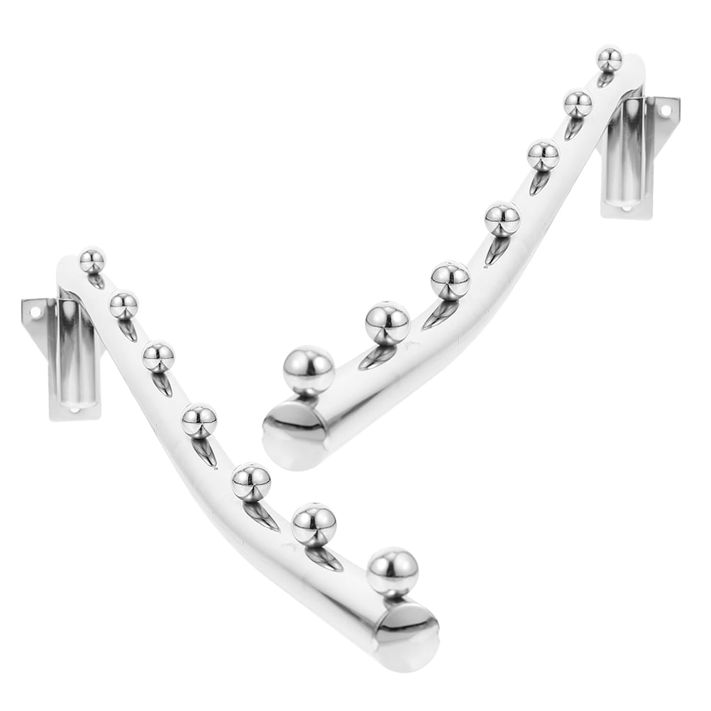 WHAMVOX 2 Pcs Garment Rack Swivel Hanger Hook Baby 41.00X7.00X2.00CM Silver