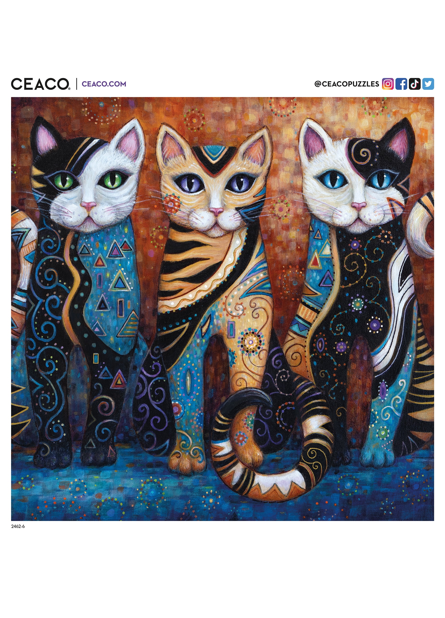 Ceaco Kleo Trio 500 Piece Interlocking Jigsaw Puzzle