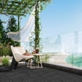 domi outdoor living Patio Deck Tiles, 12 x 12 inches Composite