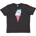 thumbnail image 3 of Inktastic Valentine's Day Ice Cream Cone Youth T-Shirt, 3 of 5