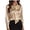 Champagne, variant on Deago Women's Satin Silk Blouse Long Sleeve Tie Neck Shirts Elegant Business Dressy Casual Office Work Shirt Tops (Champagne, S)