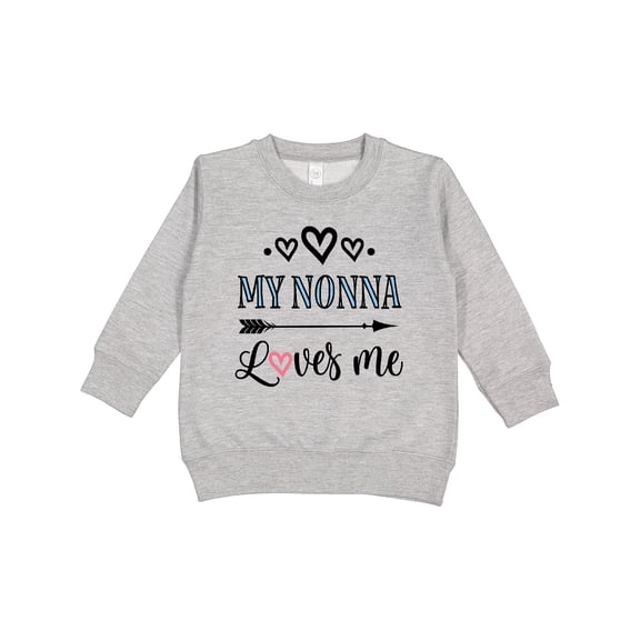Inktastic My Nonna Loves Me Girls Toddler Sweatshirt