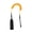 Orange, variant on 10FT 5.5mm Reliable TPU SUP Surfboard Coiled Leash, Stretchable Board Leg Rope with 360° Rotating Swivel, Comfort Hook Loop Ankle Strap, Anti-Lost Safety Tether for Paddleboarding Surfing