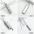 thumbnail image 4 of Cremation Jewelry Urn Necklace for Ashes, Pet Paw Print Memorial Pendant for Dog Cat Ashes Keepsake Locket for Men for Women(Silver), 4 of 7