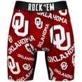 thumbnail image 2 of Men's Rock Em Socks  Oklahoma Sooners All-Over Underwear and Crew Socks Combo Pack, 2 of 3