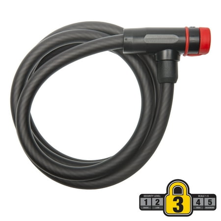 Bell Ballistic 600 5' x 12mm Cable Bicycle Lock with Lighted Key,