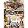 thumbnail image 5 of Texas Star Farm Table Cloth, Country Wood Grain Vintage Western Waterproof Tablecloth for Square Tables, Reusable Washable Fabric Table Cover for Restaurant Kitchen Dining Tables 54"x54", 5 of 6