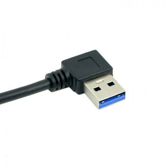 FVH 90 Degree Right Angled USB 3.0 A Type Male to Straight A Type Male Data Cable 40cm