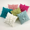 thumbnail image 2 of Sara's Garden Petal Decorative Throw Pillow. 17 Inch Square (Fuchsia, Case Only), 2 of 2