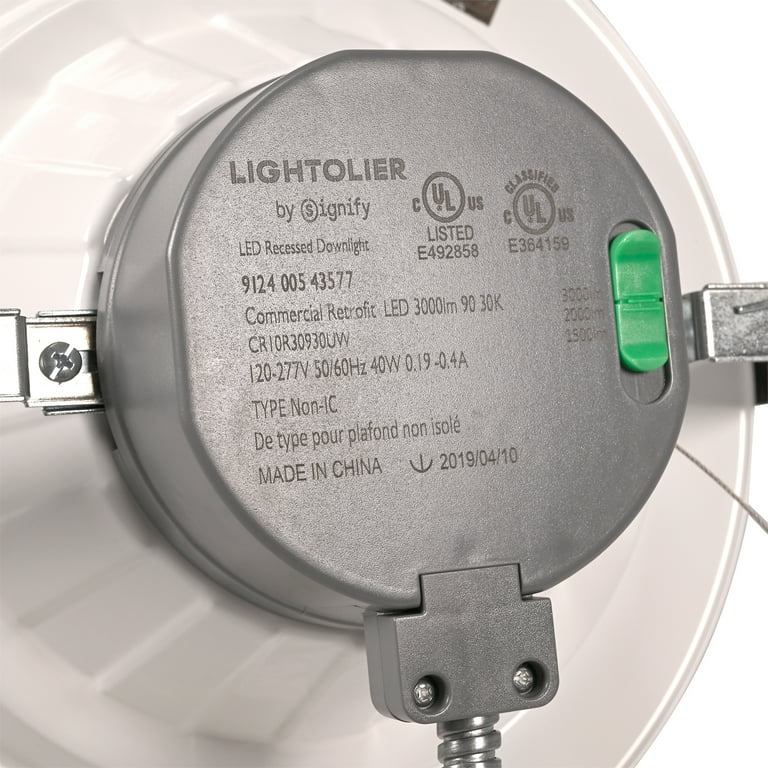 9.5in. LED Lightolier Commercial Retrofit Downlight Selectable