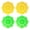 2 yellow 2 green, variant on 4PCS Urinal Deodorizer Mats Anti Splash Scented for Bathroom Urinals