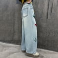 thumbnail image 4 of RUTAYY Toddler Girls Wide Leg Jeans With Elastic Kids Pants Outdoor Trousers Stylish Infants Pants, 4 of 6