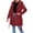06# Wine, variant on Ihhxva Windbreaker Jacket for Women Hooded Trench Coat with Pockets Adjustable Waist Women's Longline Lightweight Waterproof Casual Spring Outerwear S-3XL