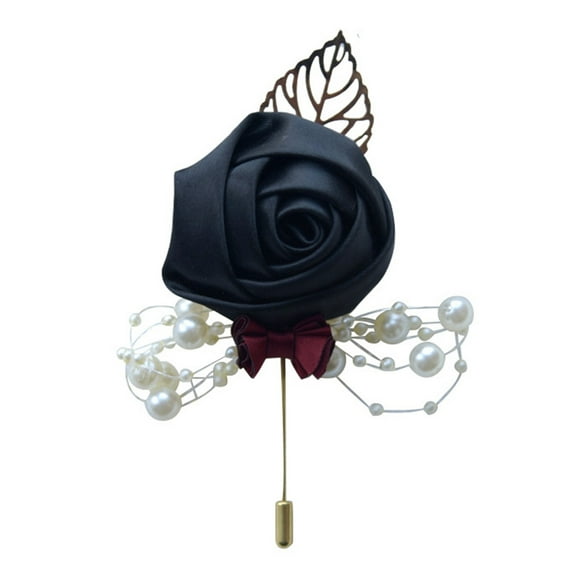 Artificial Rose*1 Clearance! Wedding Rose Boutonniere for Bride & Groom Meeting & Business Suit Lapel Pin & Flower Elegant Choice for Multiple Occasions