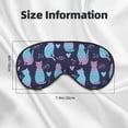 thumbnail image 3 of Rocae Silhouette Cats for Mask for Women Men, Luxury Eye Cover Eye Shade with Adjustable Strap for Travel, Nap, Meditation, 3 of 7