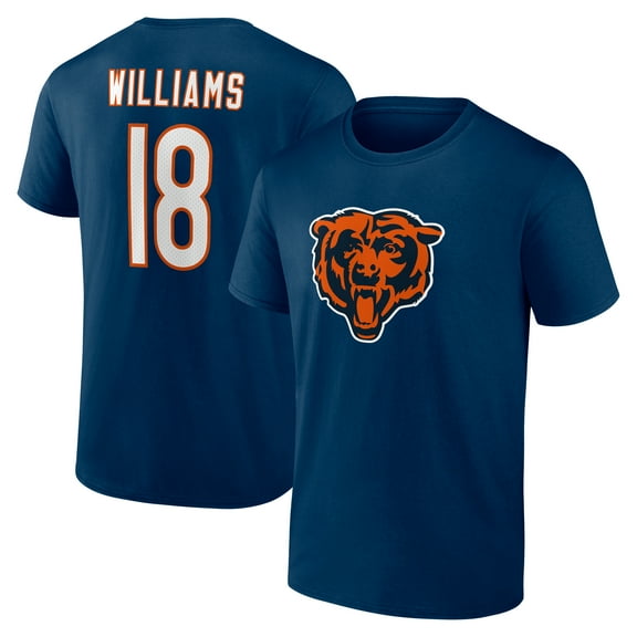 Men's Caleb Williams Navy Chicago Bears Icon Name & Number T-Shirt