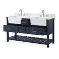 thumbnail image 2 of 60-Inches Kendia Double Farmhouse Sink Bathroom Vanity, 2 of 4