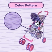 The New York Doll Collection Zebra Doll Stroller, 28 inches