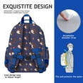 thumbnail image 5 of Hedgehog Pattern Backpack for School,Cute School Bag,Schoolbag with Adjustable Shoulder Straps & Padded Back,15.25"x11.5"x5.25", 5 of 6