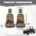 thumbnail image 6 of KUIFORTI Bear UTV seat covers Comfortable Full Protection Seat Cover for UTV Compatible with Rhino 700 660 450 2004-2021 Fits with Rhino Bucket Seat Cover with Headrest Covers, 6 of 6