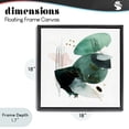 thumbnail image 4 of Stupell Industries Contemporary Verdant Horizon Shapes Black Floating Frame Canvas Art, 18 x 18, by Svetlana Aleynikova, 4 of 8