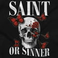 thumbnail image 2 of Spiritual Skull Saint or Sinner Long Sleeve TShirt Men Women Brisco Brands S, 2 of 5