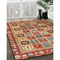 thumbnail image 2 of Ahgly Company Indoor Round Contemporary Red Southwestern Area Rugs, 5' Round, 2 of 6