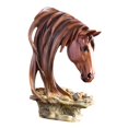 thumbnail image 5 of TISHITA Horse Head Statue Desktop Animal Bust Sculpture for Office Bookshelf Centerpiece Decoration Birthday Gift Colorful, 5 of 8