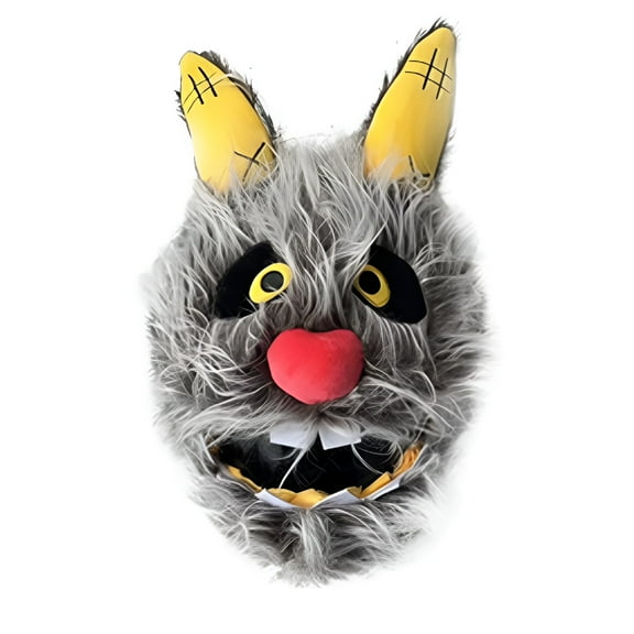 TELOLY Plush Motorcycle Helmet Cover Decorative Dustproof Universal Cartoon Devil Bunny Bee Santa Cow Motorbike Full Helmet Protector Guard Style A