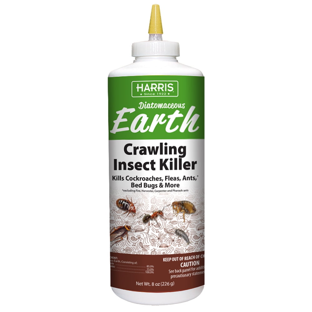Harris Diatomaceous Earth Crawling Insect Killer, Kills Crawling Bugs & Insects, 8 oz.