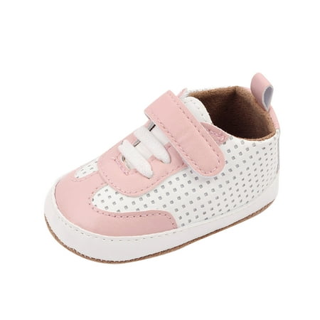 

Toddler Shoes Spring And Summer Children Toddlers Boys And Girls Floor Sports Lightweight Breathable Comfortable Colorblock Hook Loop Baby Shoes Pink 12