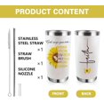 thumbnail image 3 of 20 oz Religious Inspirational God Says You Are Insulated Vacuum Tumbler with Lid, Faith Sign Sunflower Butterfly Stainless Steel Double Wall Cup for Hot Cold Coffee, Travel Mug Gifts for Women, 3 of 5