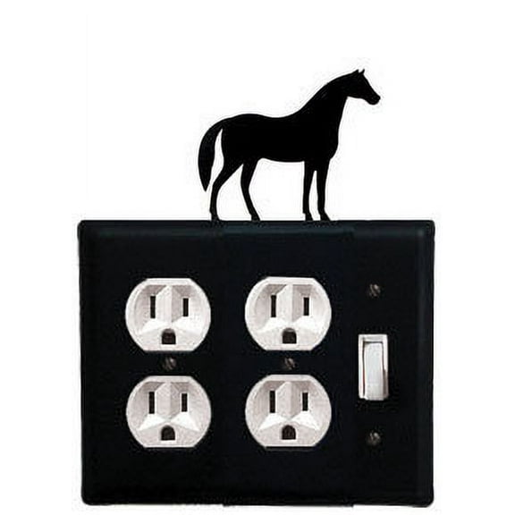 Horse Double Outlet CUSTOM Product Single Switch Cover