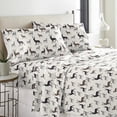 thumbnail image 3 of Pointehaven Solid or Print Cotton Heavyweight Flannel Sheet Set, 3 of 5