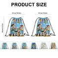thumbnail image 5 of 24 Pcs Cartoon Story Candy Drawstring Bag Drawstring Goodie Favor Bags for Boys and Girls Birthday Party Decorations 27x34cm, 5 of 5