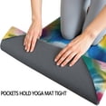 thumbnail image 3 of Colorful Tie Dye Mandala Pattern Hot Yoga Mat Towel Non Slip for Hot Yoga - Quick-Drying Yoga Mat Cover with 4 Corner Pockets with Travel Bag - Hot Yoga Towel Non Slip 70"x26", 3 of 6