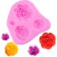 thumbnail image 2 of Lluvia Flor Pastel Fondant Moldes Paquete de 5 Mini Flor Moldes de silicona Rosas Flor Molde Margarita Flor Moldes etc. JAMW Sencillez, 2 of 5