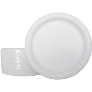 DHG Professional The Heavy Weight Standard 9-Inch Grease Resistant Paper Plates Coated, White 125 Plates