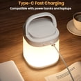 thumbnail image 6 of Portable Handle Cordless Night Lamp with Clock, LED Touch Sensor & Remote Night Light, USB Rechargeable Dimmable Bedside Lamp for Bedroom, Kids Room, Nursery, Camping, Emergency, 6 of 7