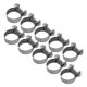thumbnail image 3 of Abrazadera De Manguera De 18-20Mm Abrazaderas De Tubo Ajustables 304 Clips De Manguera De Acero Inoxidable Para Tubería Intercooler Tubo De Plomería Línea De Combustible 10 Uds. Vogacara TO004488-00, 3 of 7