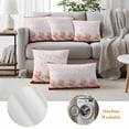 thumbnail image 6 of Red Coastal Shell Outdoor Waterproof Pillow Covers, Nautical Seahorse Coral Stripes Decorative Square Throw Pillowcase Sofa Cushion Sham for Patio/Couch/Chair, 18"x18" 2 Pack, 6 of 8