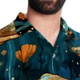 thumbnail image 5 of Platypus Men's Casual Poplin Button Down Short Sleeve Hawaiian Beach Shirt, 5 of 6