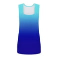 thumbnail image 4 of TrendVibe365 Summer Tank Tops for Women Tunic Gradient Split Hem Shirts Sleeveless Tees Blouse Square Neck Tshirts Loose Fit Pullovers Outfits, 4 of 5