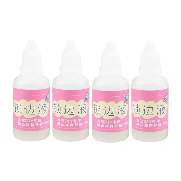 GUOOL 4pcs Fray Liquid Seam Sealant for Paper Craft Repair Quilling Clothe 30ml