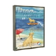 thumbnail image 3 of Stupell Industries Surf Pup Happiness in Waves Graphic Art Luster Gray Floating Framed Canvas Print Wall Art, Design by Paul Brent, 3 of 6